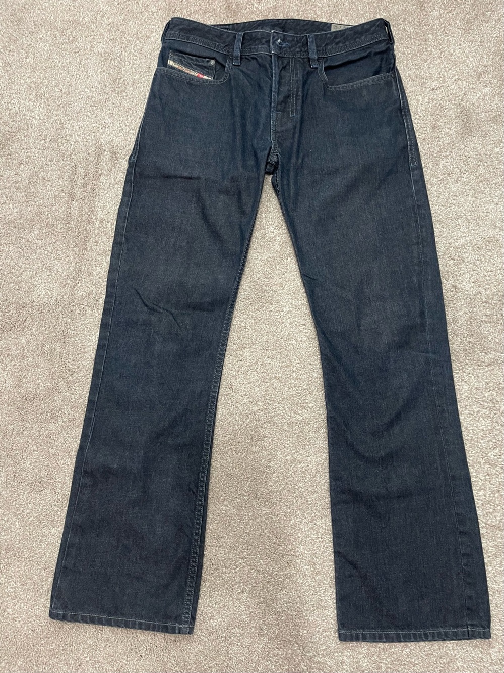 Diesel Zatiny 29x30 Jeans Men's Dark Blue Bootcut Jeans